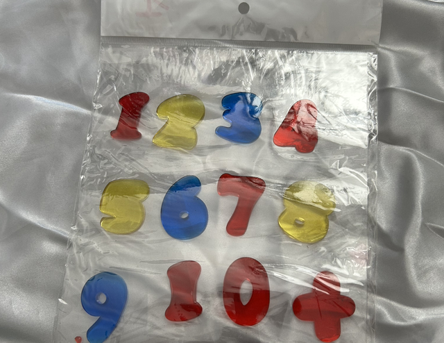 Autocollant adhésif chiffre  