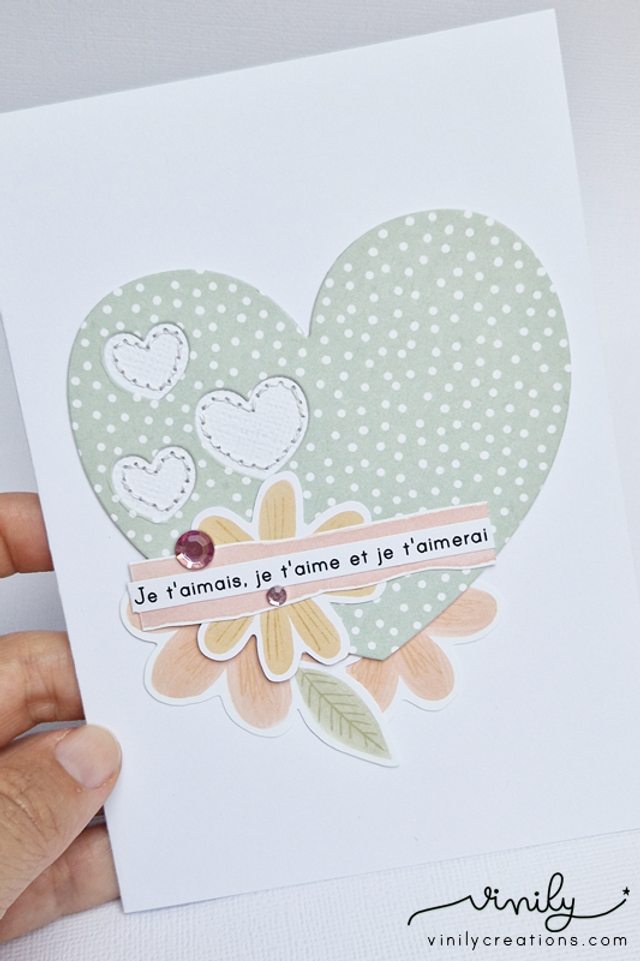 Carte "Je t'aime, je t'aimais, je t'aimerais"