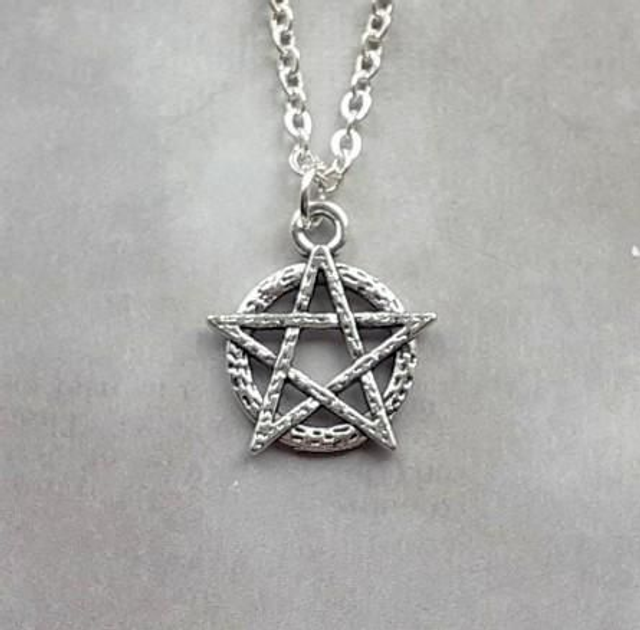 Textured Pentagram Necklace (Small)