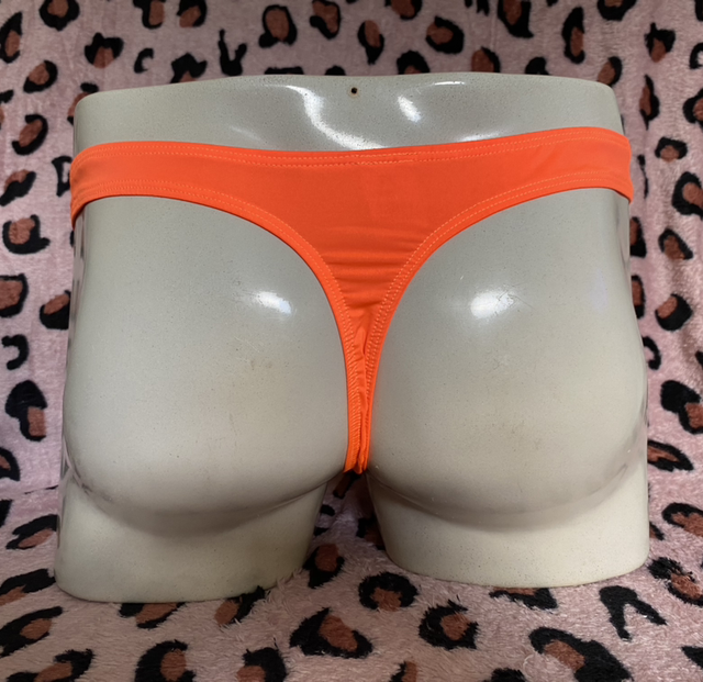 Fio dental laranja neon