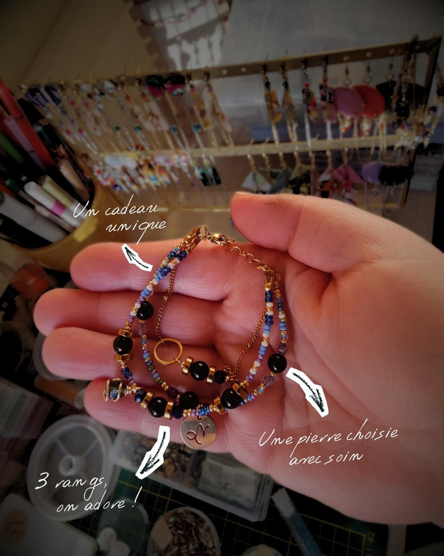 Bracelet Capricorne & Onyx