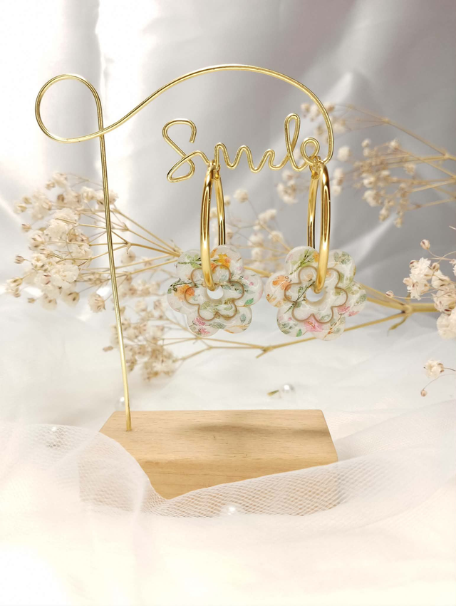  Boucles d'oreilles "Fleurs d'Été"