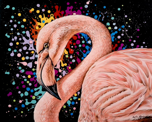 ‘Pink To Make The Boys Wink’ Original Painting 