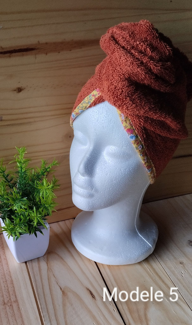 Serviette turban à cheveux 