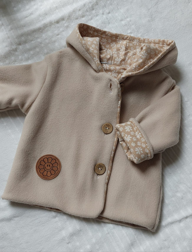 Veste  polaire 56/62  &quot;fleurettes&quot;