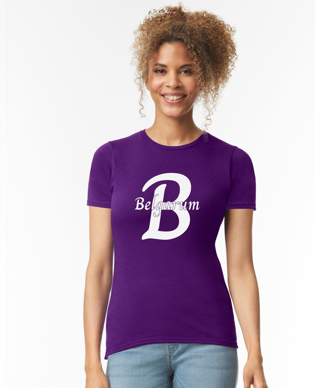 Belgarum Womens Softstyle Ringspun T-Shirt - Purple