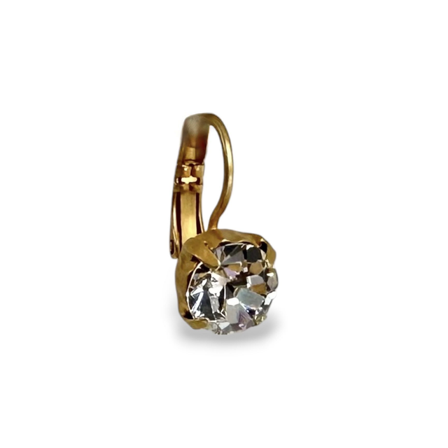 Ohrhänger KLASSIK GOLD Crystal, klar