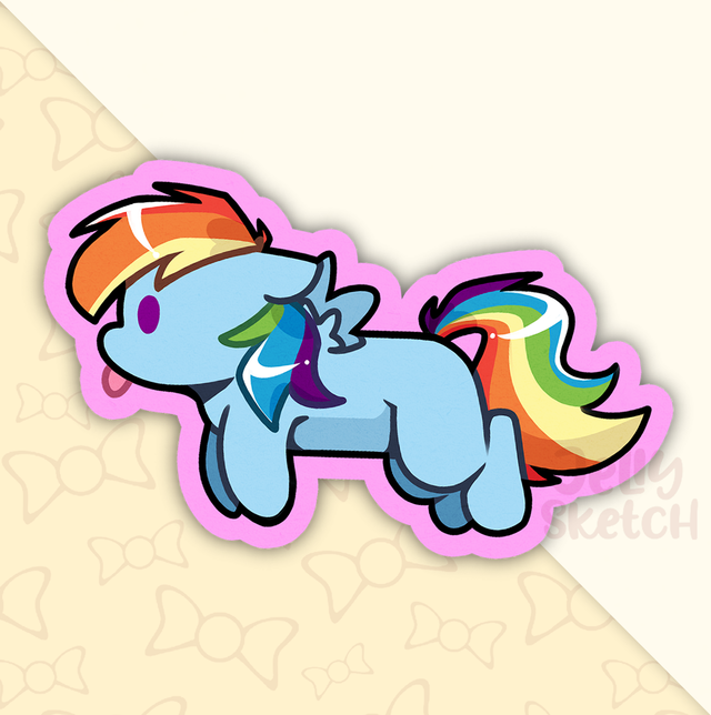 Rainbow Dash Long | MLP Sticker