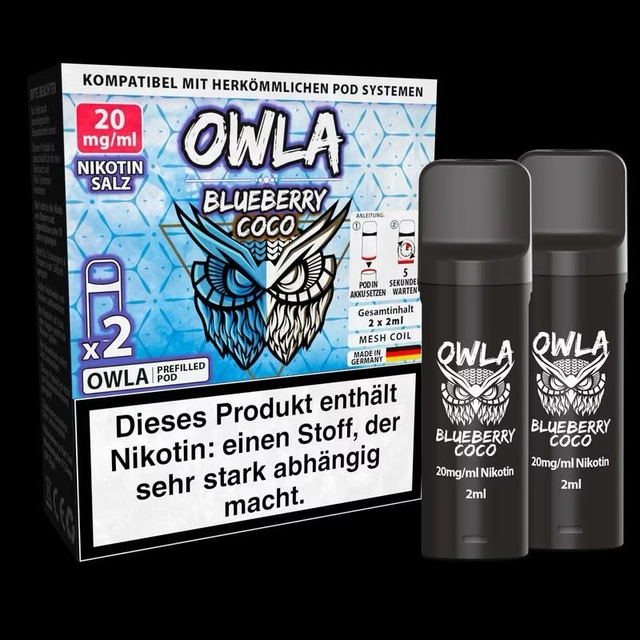 OWLA Blueberry Coco – 2er Pods | 20 mg/ml