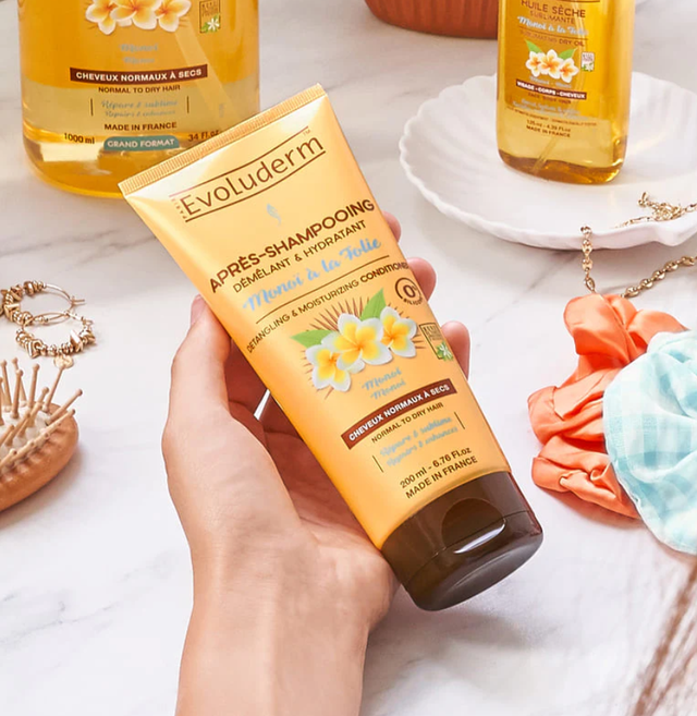 Après-Shampoing Démêlant &amp; Hydratant Monoï à la Folie 200ml