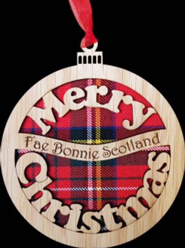 Tartan Tree Decorations