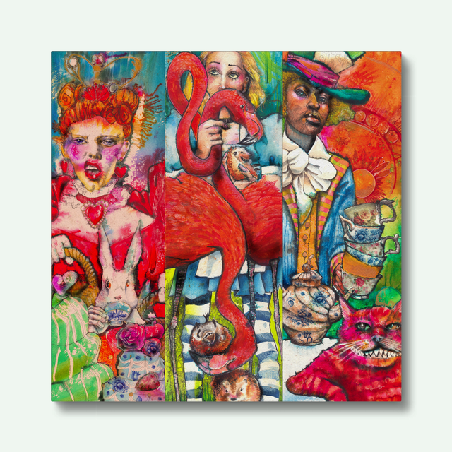Alice tryptic - glorious canvas print