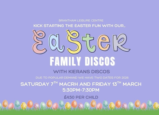 Easter Disco - Saturday 7th March and Friday 13th March 2026