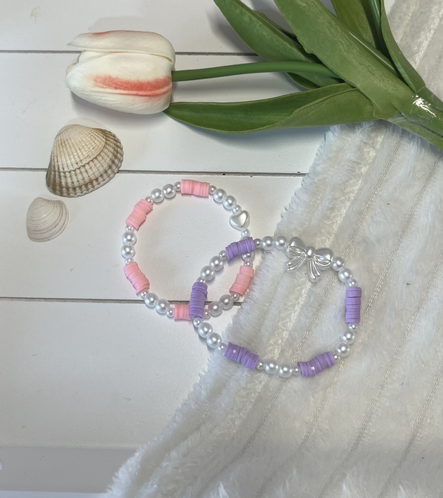 Bow and Hearts Bracelets