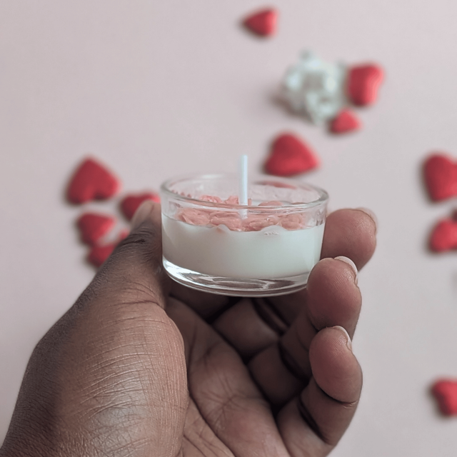 🕯️ Bougie chauffe-plat rose 16g – Jasmin