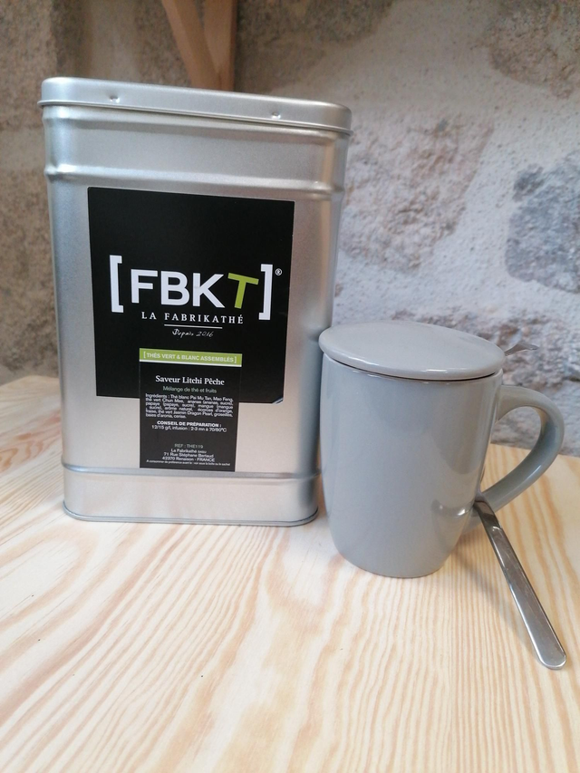 Thé Vert Litchi Pêche 100g