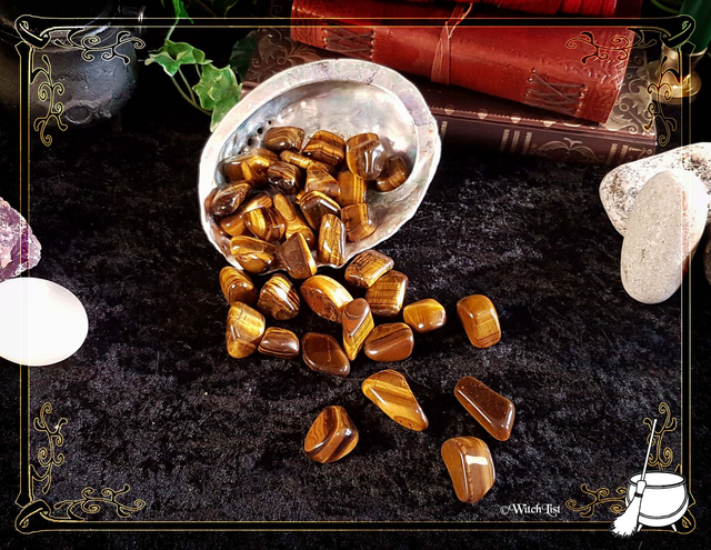 Pierre d&#039;œil de tigre roulée