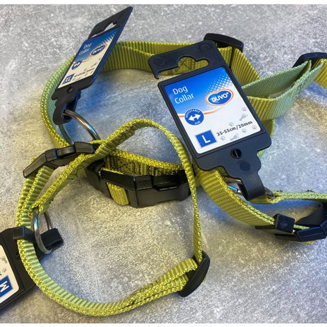 Duvo+ nylon halsband M groen