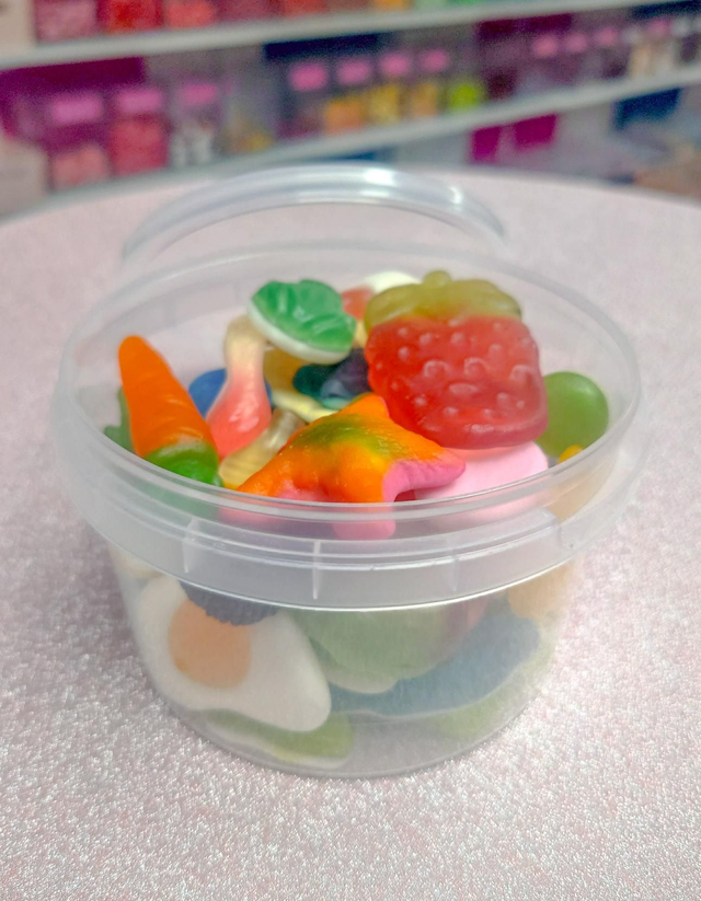 Box bonbons en vrac lisse 200gr 