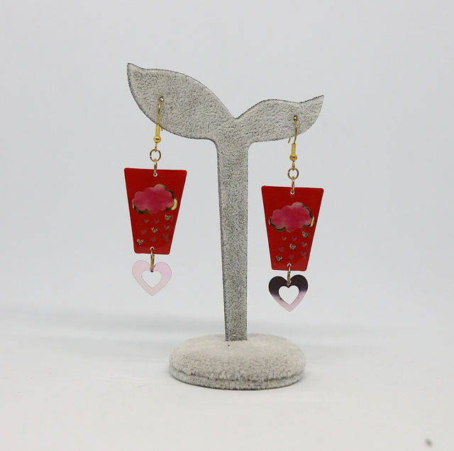 Boucles d&#039;oreilles Pluie d&#039;Amour