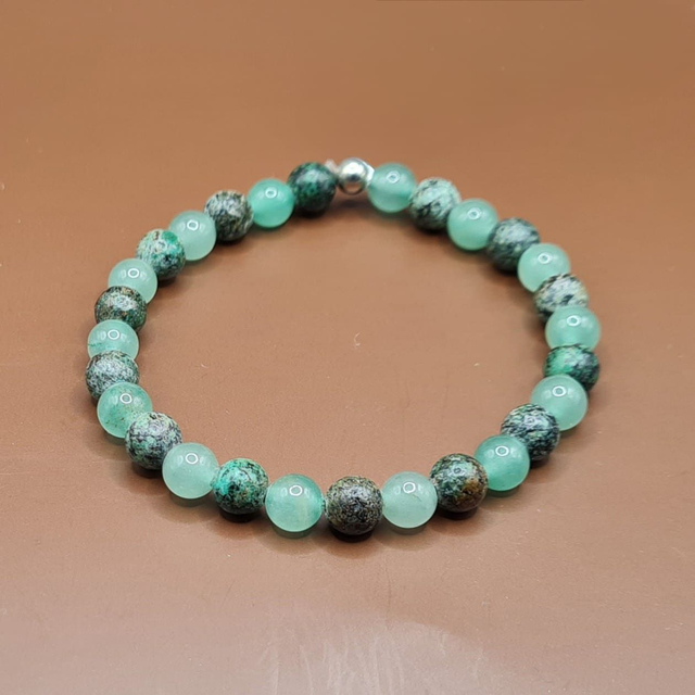 Bracelet Aventurine verte – turquoise