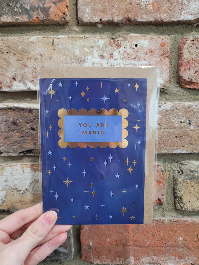 You Are Magic Gold Foil Greetings Card - EV-023