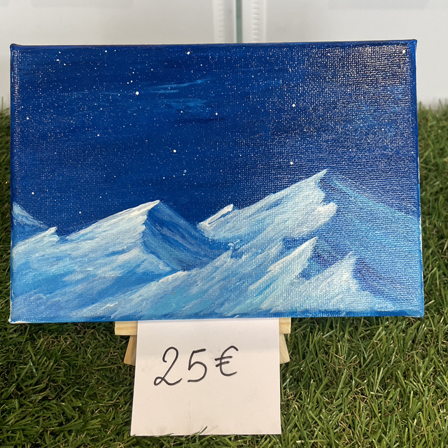 Montagne bleu 