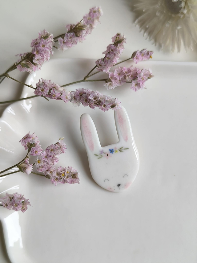 bunny brooch