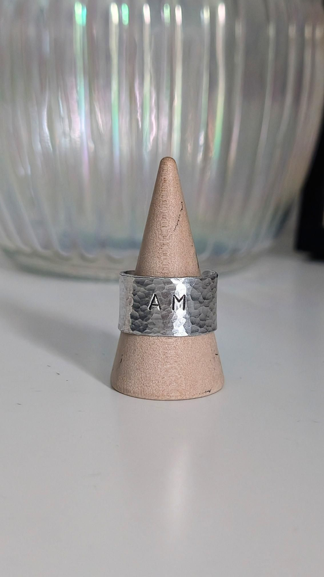 Bague large personnalisée 