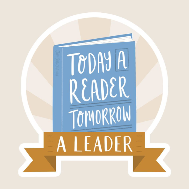 Reader to leader sticker