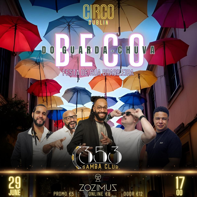 CIRCO DUBLIN SUN 29/06/25 BECO DO GUARDA-CHUVA 