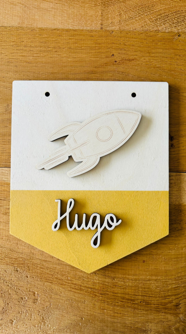 Fanion Fusée - Personnalisable