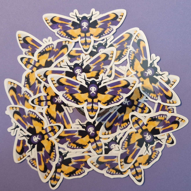 Nonbinary Moth Sticker