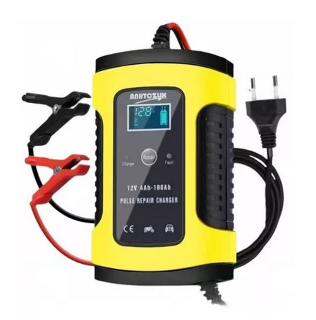 Cargador Batería Automóvil Moto 12v Inteligente Carga Rápida