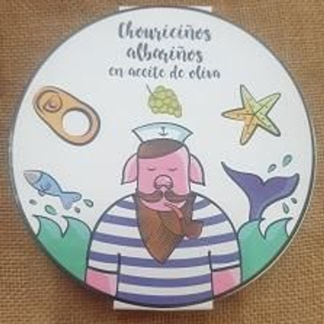 Chouriciños Albariños en aceite de oliva.CASA DA AVOA