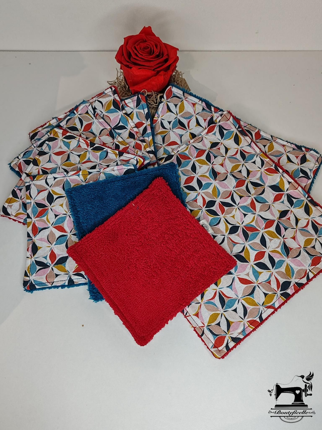 Coffret en Bambou "FLOUD" Rouge et Bleu