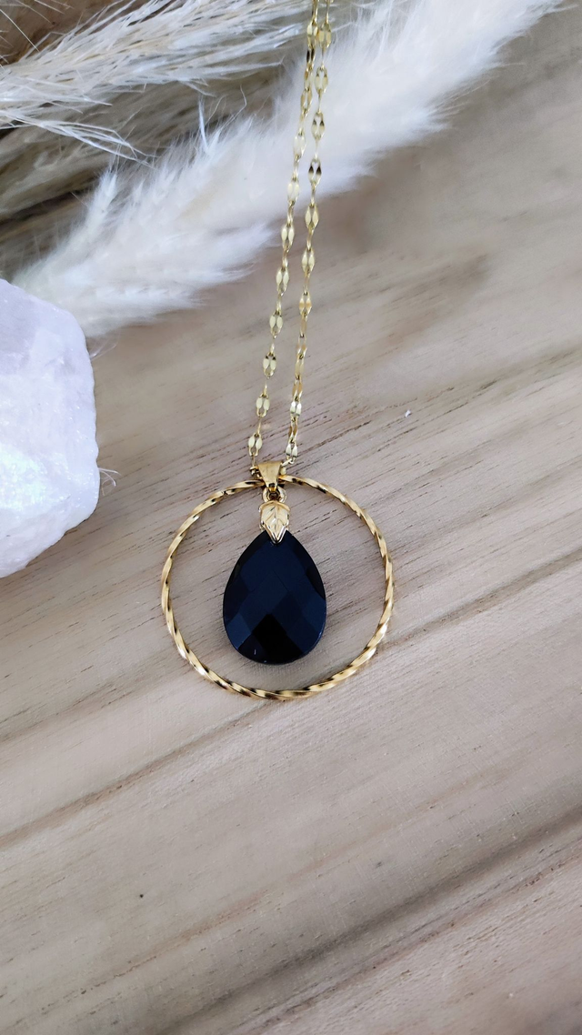 Collier "Évidence" Onyx