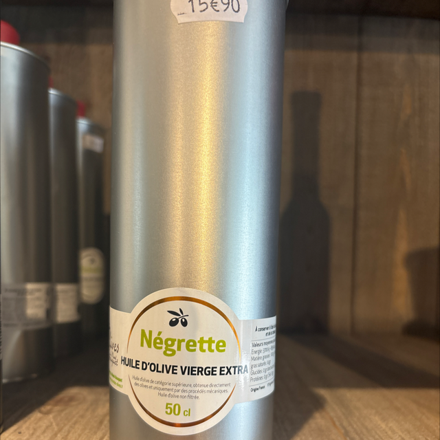 Huile d’olive vierge extra les negrettes 50 cl