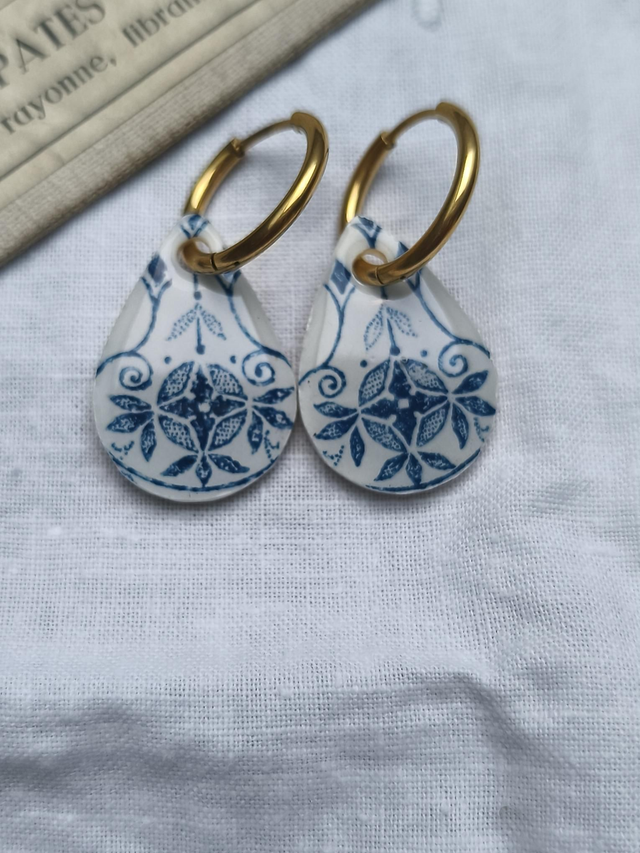 Anneaux Gouttes "Clairefontaine"