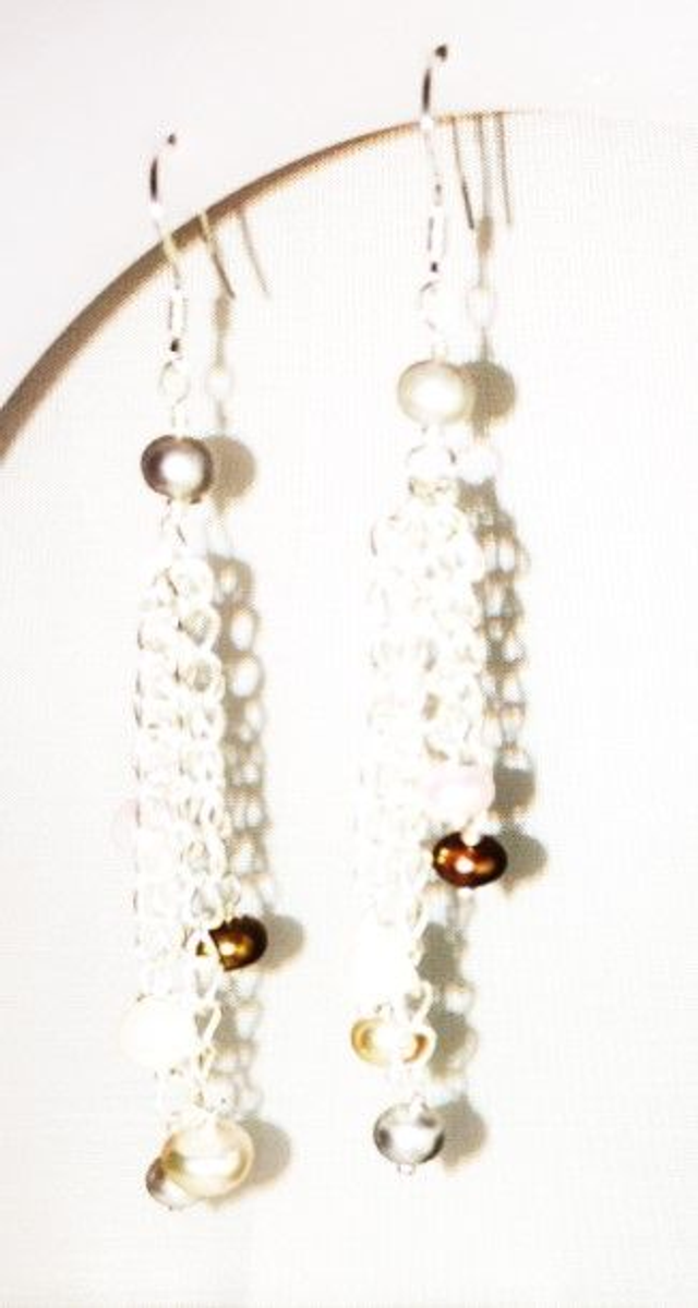 Natural gemstone earrings