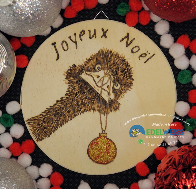 Autruche - boule de Noël