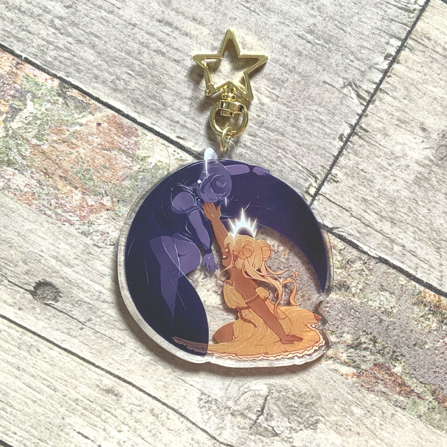 Sol &amp; Selene keychain - Éclipse 1