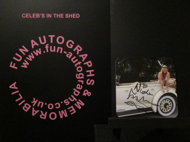 Nicole Faraday Authentic Autographed Coaster (A)(SEE PIC)