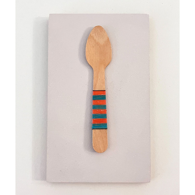 Spoon 5 - small 3D wall sculpture