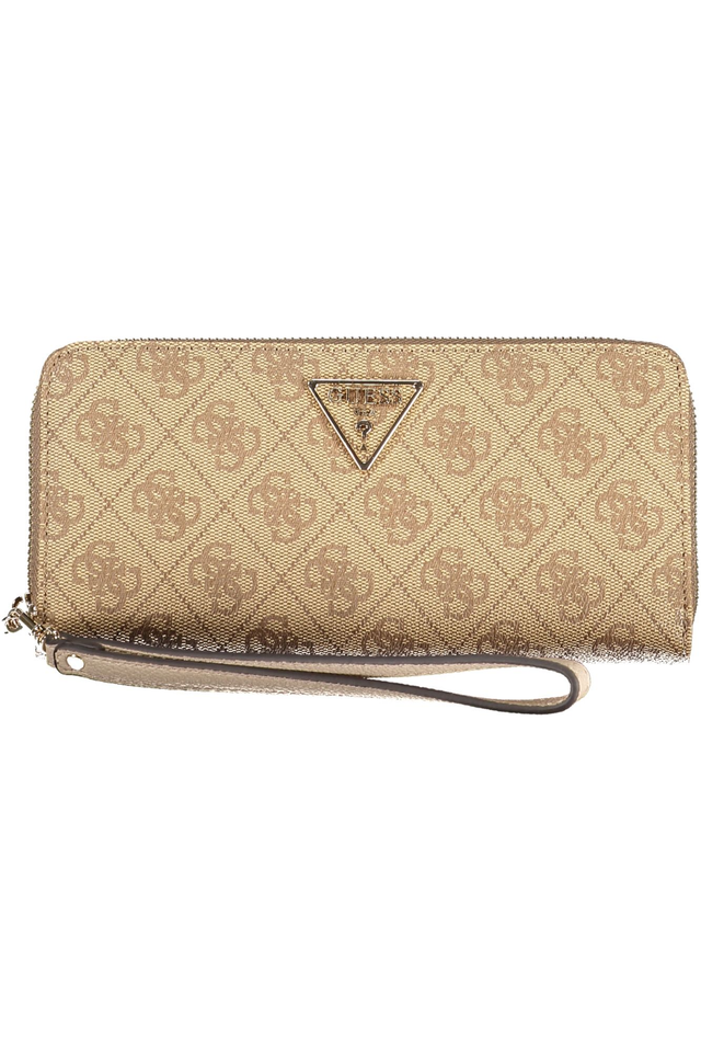 10434GUESS JEANS PORTAFOGLIO DONNA BEIGE