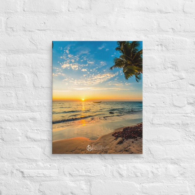 Canvas Oceano Dorato al Crepuscolo