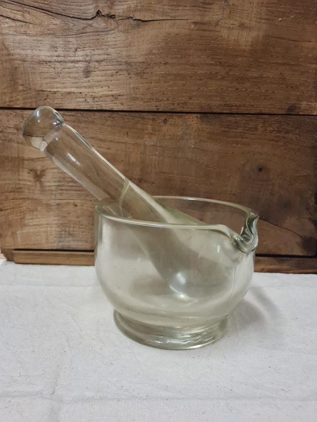 Pilon et mortier en verre 1000 cc