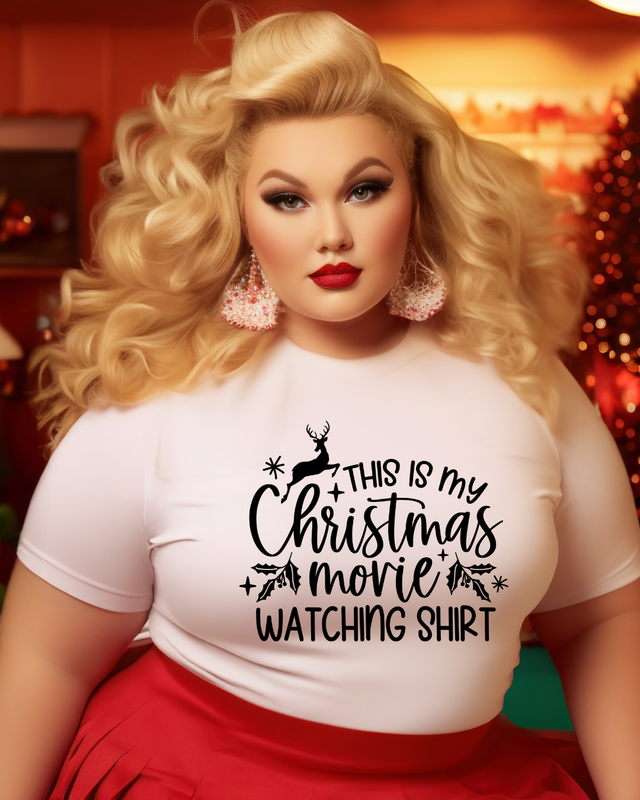 🍿 T-shirt “This is my Christmas Movie Watching Shirt”