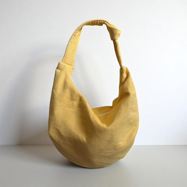 Shopper Justina - gelber Jacquard