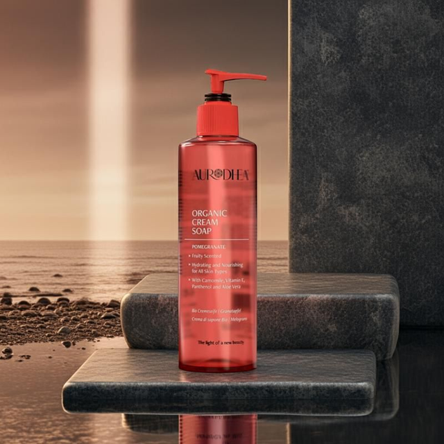 Aurodhea Organic Cream Soap – Pomegranate 260ML | Nourishing & Hygiene